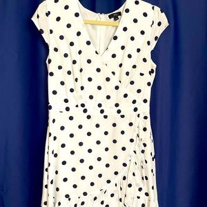 JCrew polka dot dress
